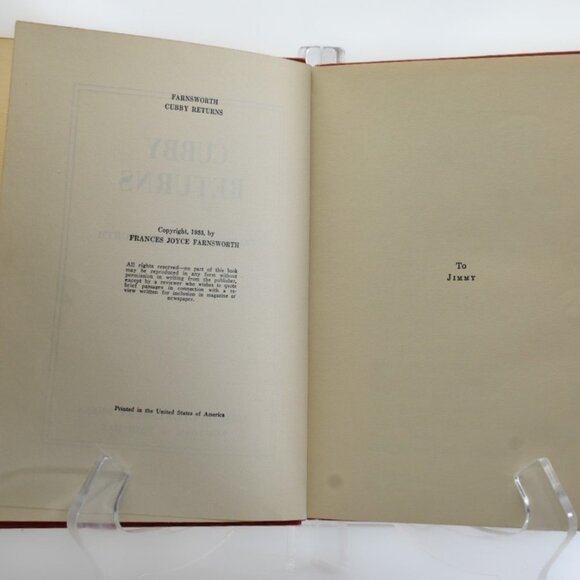 CUBBY Returns by Frances Joyce Farnsworth | Published in 1937 | Abingdon Press - Picture 3 of 7